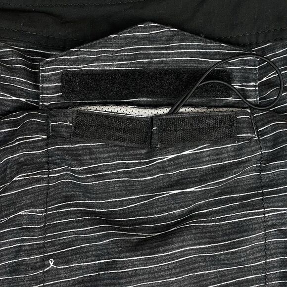 Billabong Swim Trunks Board Shorts Men’s 38 Black White Striped Skater Grunge - Picture 13 of 16